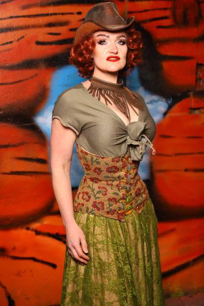 Petite Wench Corset in Escalante - The Tumbleweed Collection