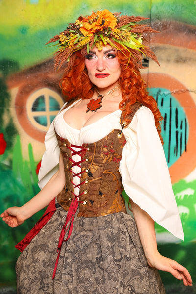 Hobbit Set #04 Maiden Bodice + Hobbit Tulip Skirt + Pouch *blouse sold separately* - The "There & Back Again" Collection