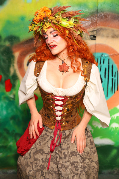 Hobbit Set #04 Maiden Bodice + Hobbit Tulip Skirt + Pouch *blouse sold separately* - The "There & Back Again" Collection
