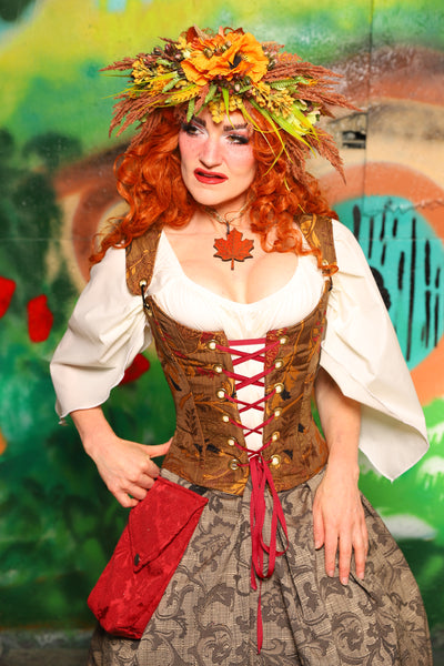 Hobbit Set #04 Maiden Bodice + Hobbit Tulip Skirt + Pouch *blouse sold separately* - The "There & Back Again" Collection