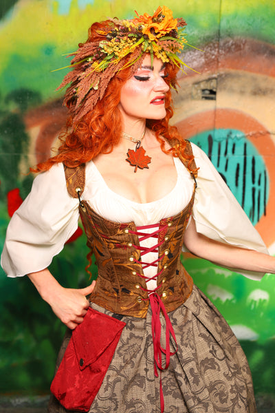 Hobbit Set #04 Maiden Bodice + Hobbit Tulip Skirt + Pouch *blouse sold separately* - The "There & Back Again" Collection