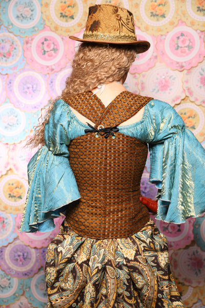 28. Petite Aurora in Beaver Basket Weave w/matching straps - The Minerally Mine Collection