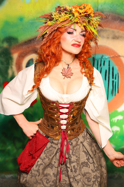 Hobbit Set #04 Maiden Bodice + Hobbit Tulip Skirt + Pouch *blouse sold separately* - The "There & Back Again" Collection