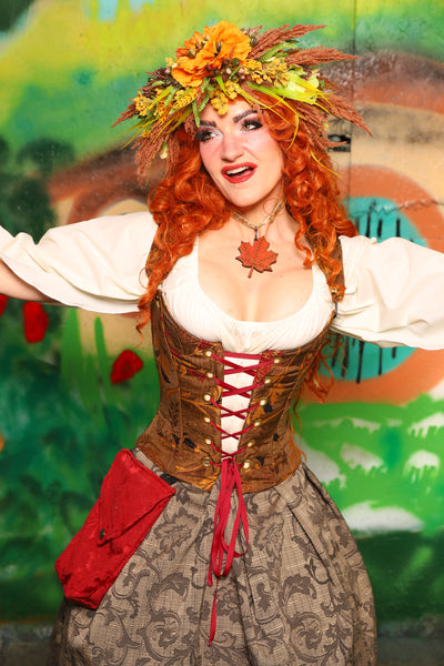 Hobbit Set #04 Maiden Bodice + Hobbit Tulip Skirt + Pouch *blouse sold separately* - The "There & Back Again" Collection