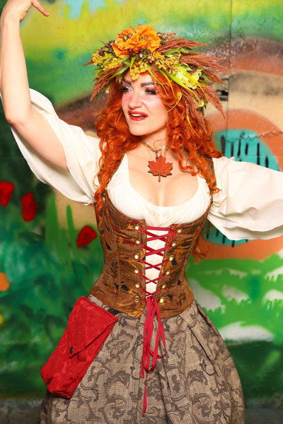 Hobbit Set #04 Maiden Bodice + Hobbit Tulip Skirt + Pouch *blouse sold separately* - The "There & Back Again" Collection