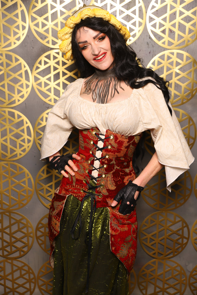 Enchanted Corset Sirene（シレーヌ）　XXL Glossy Stretch‑Knit Mermaid Prom Dress with Corset Lace‑Up