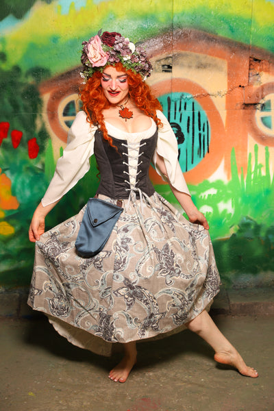 Hobbit Set #03 Maiden Bodice + Hobbit Tulip Skirt + Pouch *blouse sold separately* - The "There & Back Again" Collection