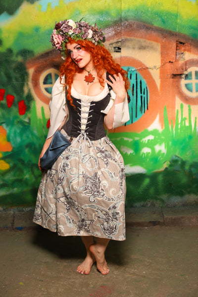 Hobbit Set #03 Maiden Bodice + Hobbit Tulip Skirt + Pouch *blouse sold separately* - The "There & Back Again" Collection