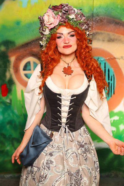 Hobbit Set #03 Maiden Bodice + Hobbit Tulip Skirt + Pouch *blouse sold separately* - The "There & Back Again" Collection