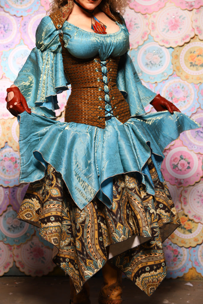 21. Mini Fairy Skirt in Mediterranean Blue Shimmer - The Minerally Mine Collection