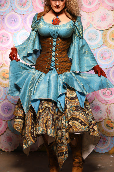 21. Mini Fairy Skirt in Mediterranean Blue Shimmer - The Minerally Mine Collection