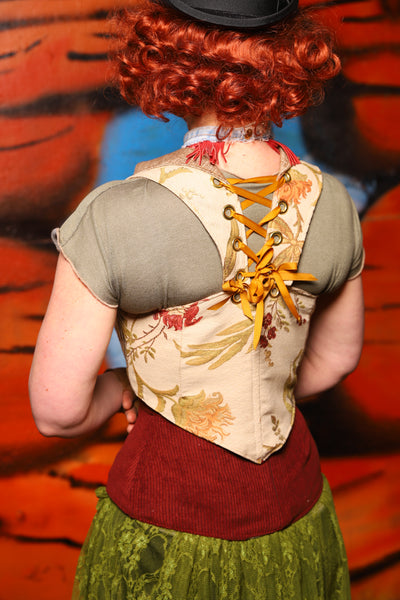 Cropped Overbust Voyager in Zion Floral *PLEASE order by BUST Measurement, NOT waist!* - The Tumbleweed Collection