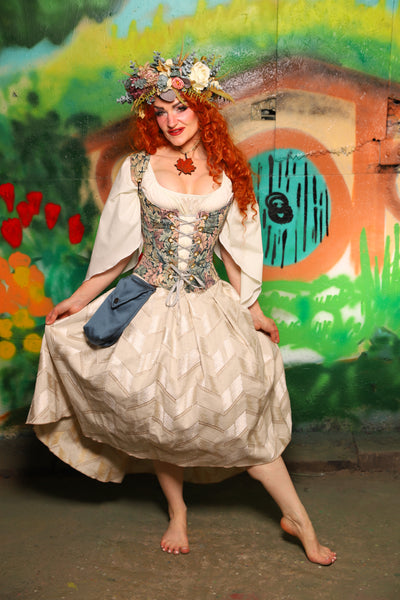 Hobbit Set #10 Maiden Bodice + Hobbit Tulip Skirt + Pouch *blouse sold separately* - The "There & Back Again" Collection