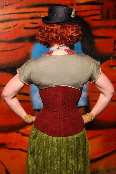 Petite Wench in Rodeo Red Corduroy - The Tumbleweed Collection