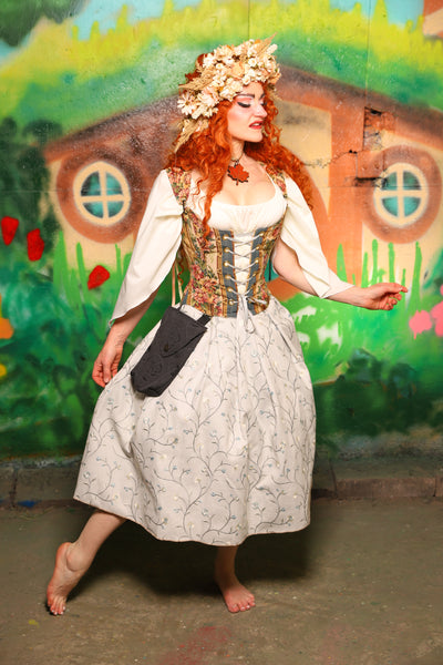 Hobbit Set #05 Maiden Bodice + Hobbit Tulip Skirt + Pouch *blouse sold separately* - The "There & Back Again" Collection
