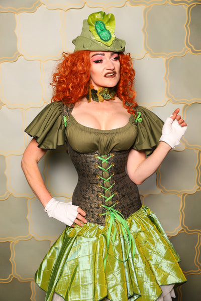 21. Greta Corset in Gilded Moss - The Brine for Bunny Collection