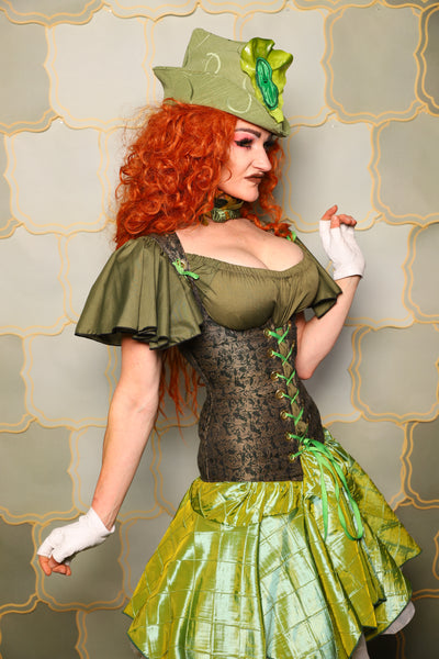 21. Greta Corset in Gilded Moss - The Brine for Bunny Collection