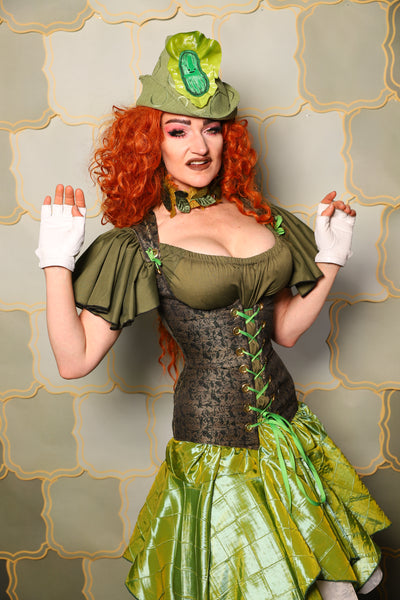 21. Greta Corset in Gilded Moss - The Brine for Bunny Collection