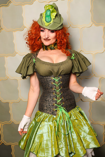 21. Greta Corset in Gilded Moss - The Brine for Bunny Collection