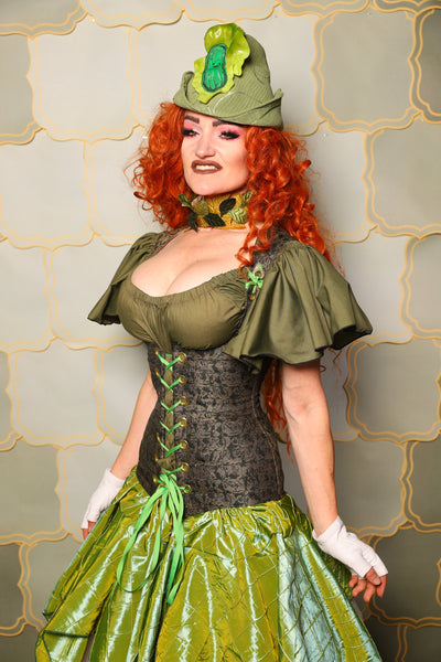 21. Greta Corset in Gilded Moss - The Brine for Bunny Collection