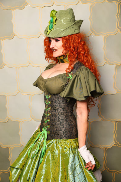 21. Greta Corset in Gilded Moss - The Brine for Bunny Collection