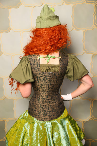 21. Greta Corset in Gilded Moss - The Brine for Bunny Collection