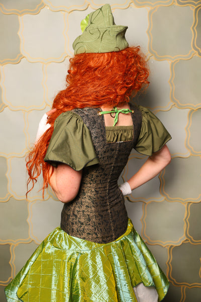 21. Greta Corset in Gilded Moss - The Brine for Bunny Collection