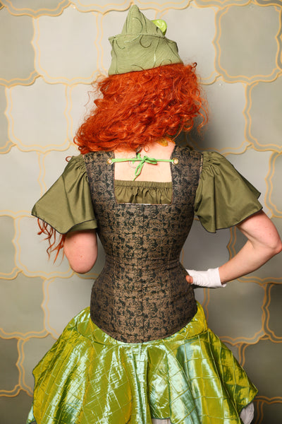 21. Greta Corset in Gilded Moss - The Brine for Bunny Collection