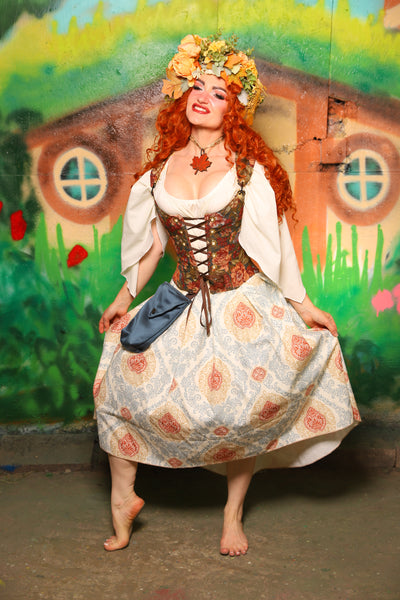 Hobbit Set #11 Maiden Bodice + Hobbit Tulip Skirt + Pouch *blouse sold separately* - The "There & Back Again" Collection