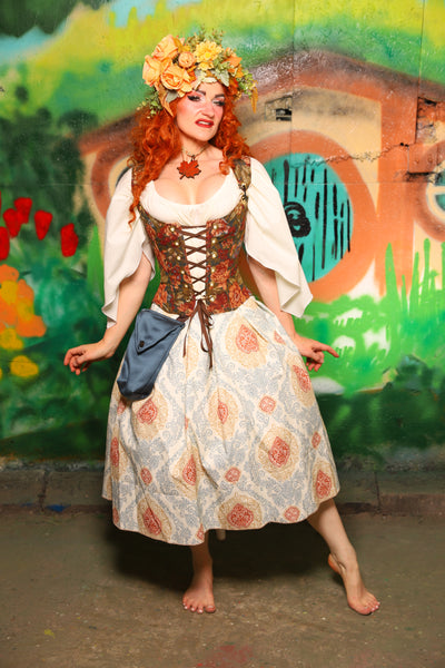 Hobbit Set #11 Maiden Bodice + Hobbit Tulip Skirt + Pouch *blouse sold separately* - The "There & Back Again" Collection