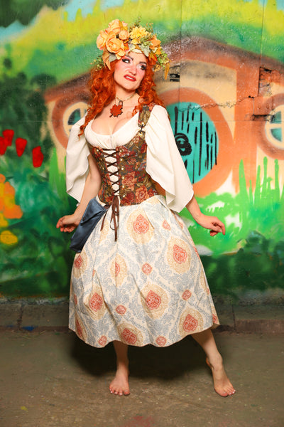 Hobbit Set #11 Maiden Bodice + Hobbit Tulip Skirt + Pouch *blouse sold separately* - The "There & Back Again" Collection
