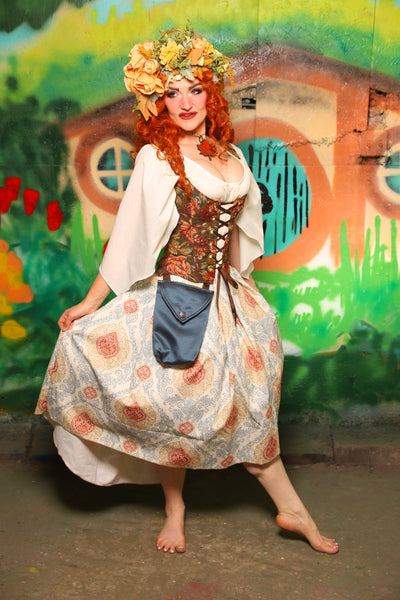 Hobbit Set #11 Maiden Bodice + Hobbit Tulip Skirt + Pouch *blouse sold separately* - The "There & Back Again" Collection