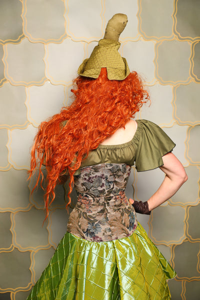 40. Wench Underbust Corset in Victorian Parlor Rose - The Brine for Bunny Collection