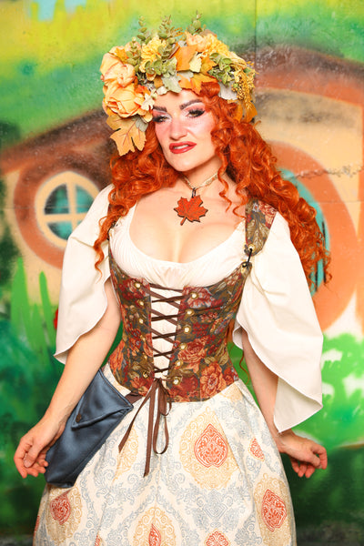 Hobbit Set #11 Maiden Bodice + Hobbit Tulip Skirt + Pouch *blouse sold separately* - The "There & Back Again" Collection