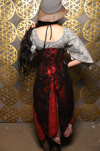 Classic Blouse in Stonewash Gray - The “Pick Pocket Princess” Collection