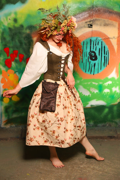 Hobbit Set #08 Maiden Bodice + Hobbit Tulip Skirt + Pouch *blouse sold separately* - The "There & Back Again" Collection
