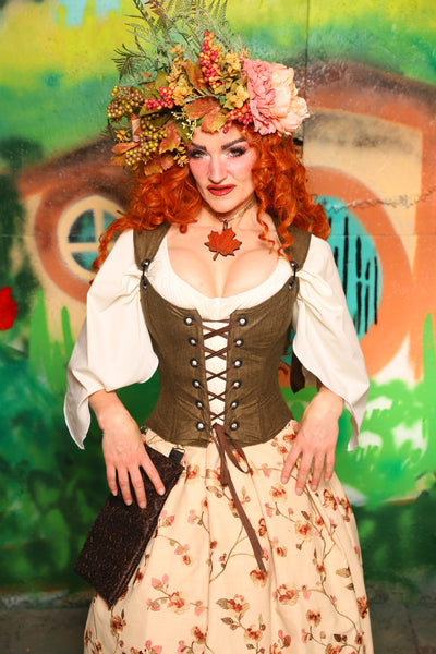 Hobbit Set #08 Maiden Bodice + Hobbit Tulip Skirt + Pouch *blouse sold separately* - The "There & Back Again" Collection