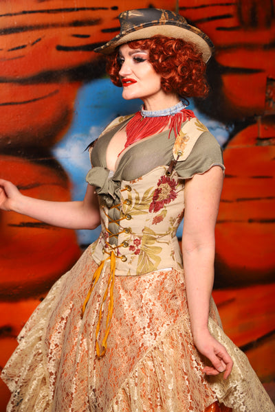 Maiden Bodice Corset in Zion Floral - The Tumbleweed Collection