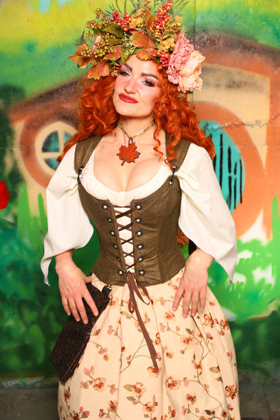 Hobbit Set #08 Maiden Bodice + Hobbit Tulip Skirt + Pouch *blouse sold separately* - The "There & Back Again" Collection