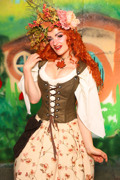 Hobbit Set #08 Maiden Bodice + Hobbit Tulip Skirt + Pouch *blouse sold separately* - The "There & Back Again" Collection