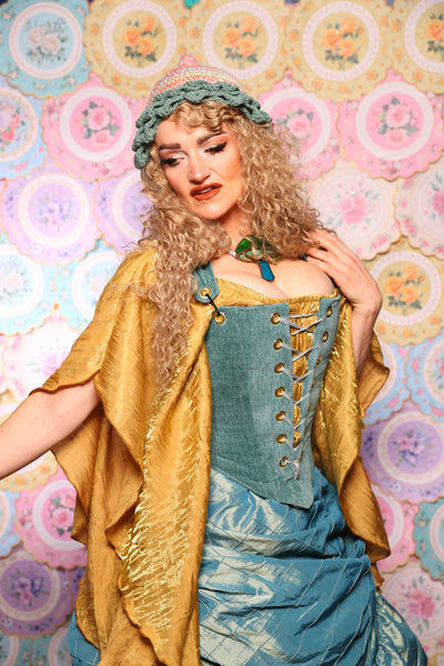 13. Elizabethan Corset in Arcane Thread - The Minerally Mine Collection