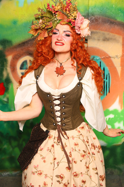 Hobbit Set #08 Maiden Bodice + Hobbit Tulip Skirt + Pouch *blouse sold separately* - The "There & Back Again" Collection