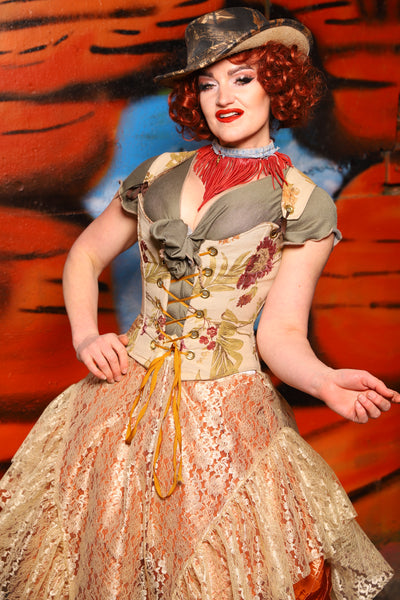 Maiden Bodice Corset in Zion Floral - The Tumbleweed Collection