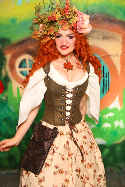 Hobbit Set #08 Maiden Bodice + Hobbit Tulip Skirt + Pouch *blouse sold separately* - The "There & Back Again" Collection