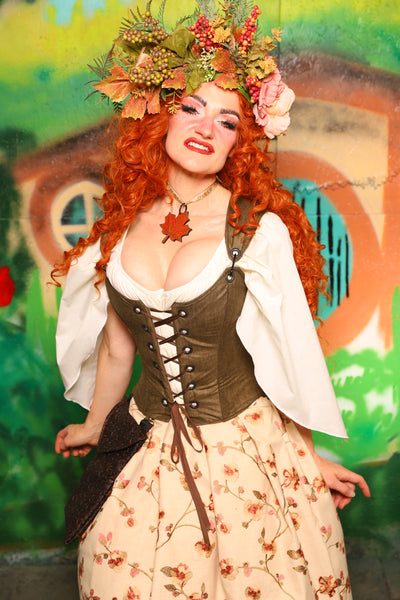 Hobbit Set #08 Maiden Bodice + Hobbit Tulip Skirt + Pouch *blouse sold separately* - The "There & Back Again" Collection