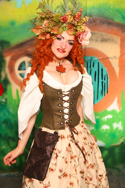 Hobbit Set #08 Maiden Bodice + Hobbit Tulip Skirt + Pouch *blouse sold separately* - The "There & Back Again" Collection