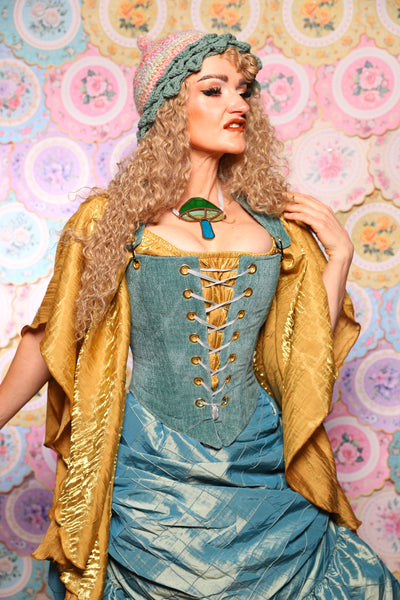 13. Elizabethan Corset in Arcane Thread - The Minerally Mine Collection
