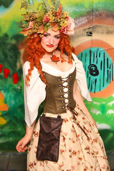 Hobbit Set #08 Maiden Bodice + Hobbit Tulip Skirt + Pouch *blouse sold separately* - The "There & Back Again" Collection