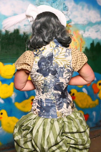 Courtier Corset in Water's Edge - Quack & Splash Collection