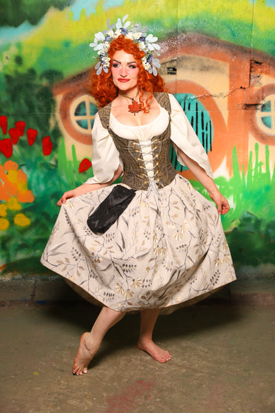 Hobbit Set #09 Maiden Bodice + Hobbit Tulip Skirt + Pouch *blouse sold separately* - The "There & Back Again" Collection